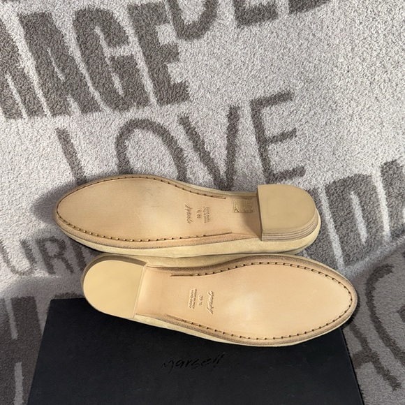 Marsell coltellino pantofola loafers reverse biscuit 39.5/9.5 NWT - Picture 6 of 8